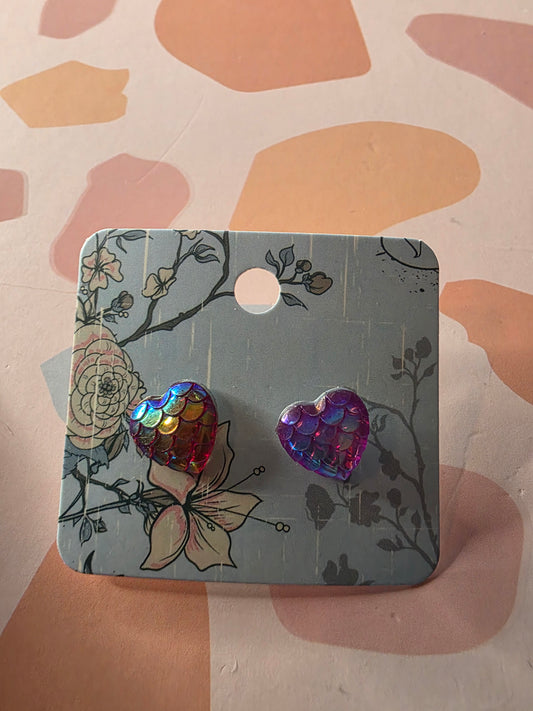 Heart studs