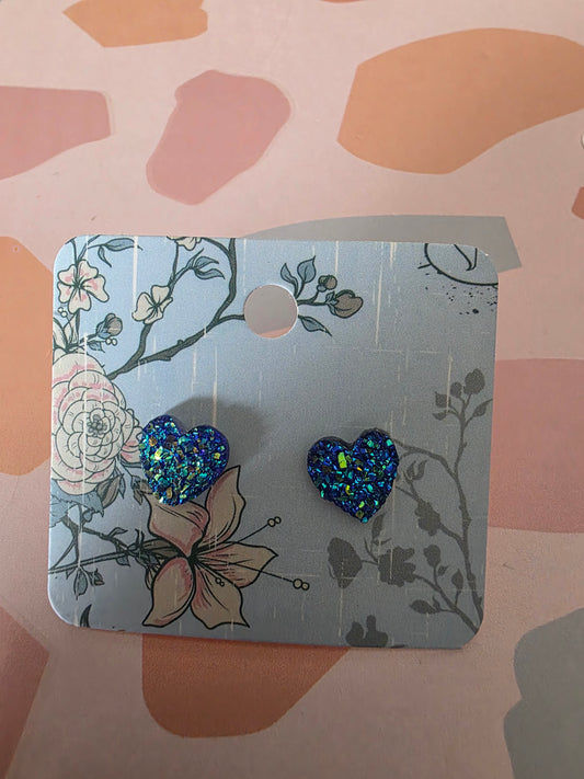 Small heart studs