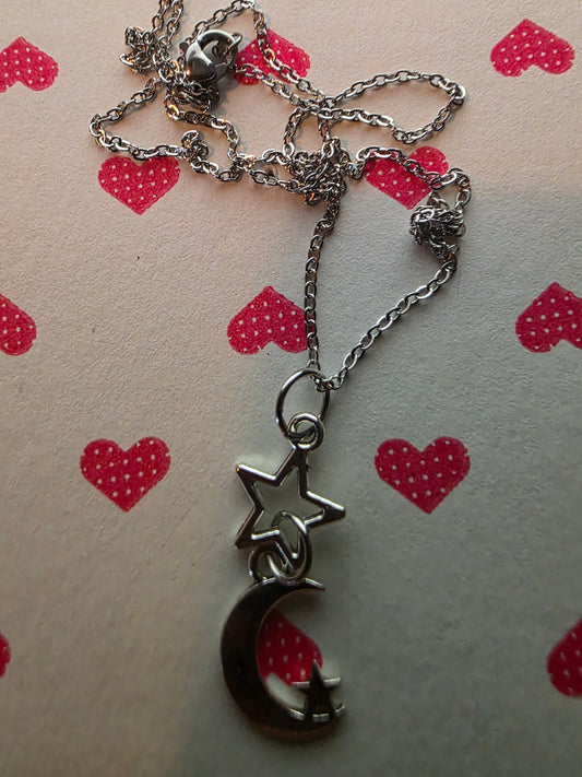 Necklace-star &moon