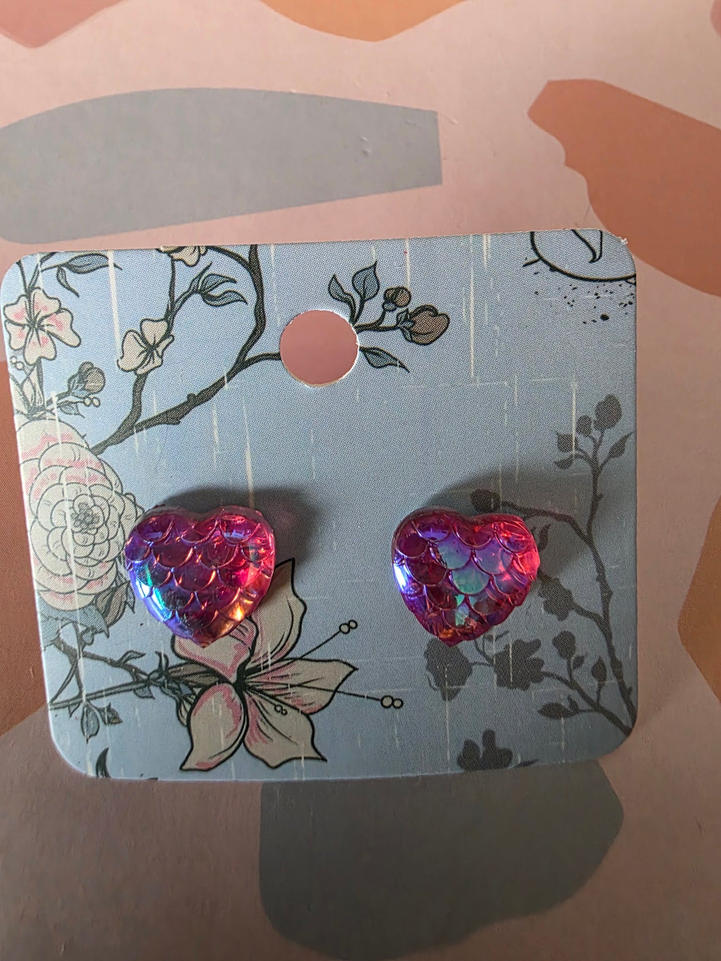 Small heart studs