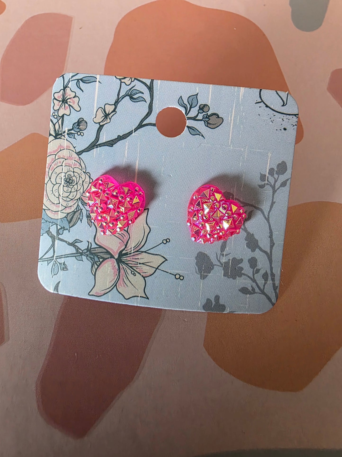Small heart studs