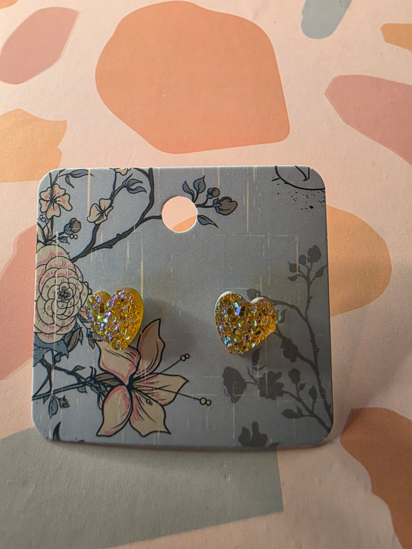 Small heart studs
