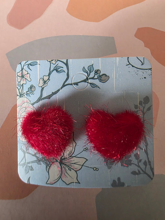 Medium fuzzy hearts