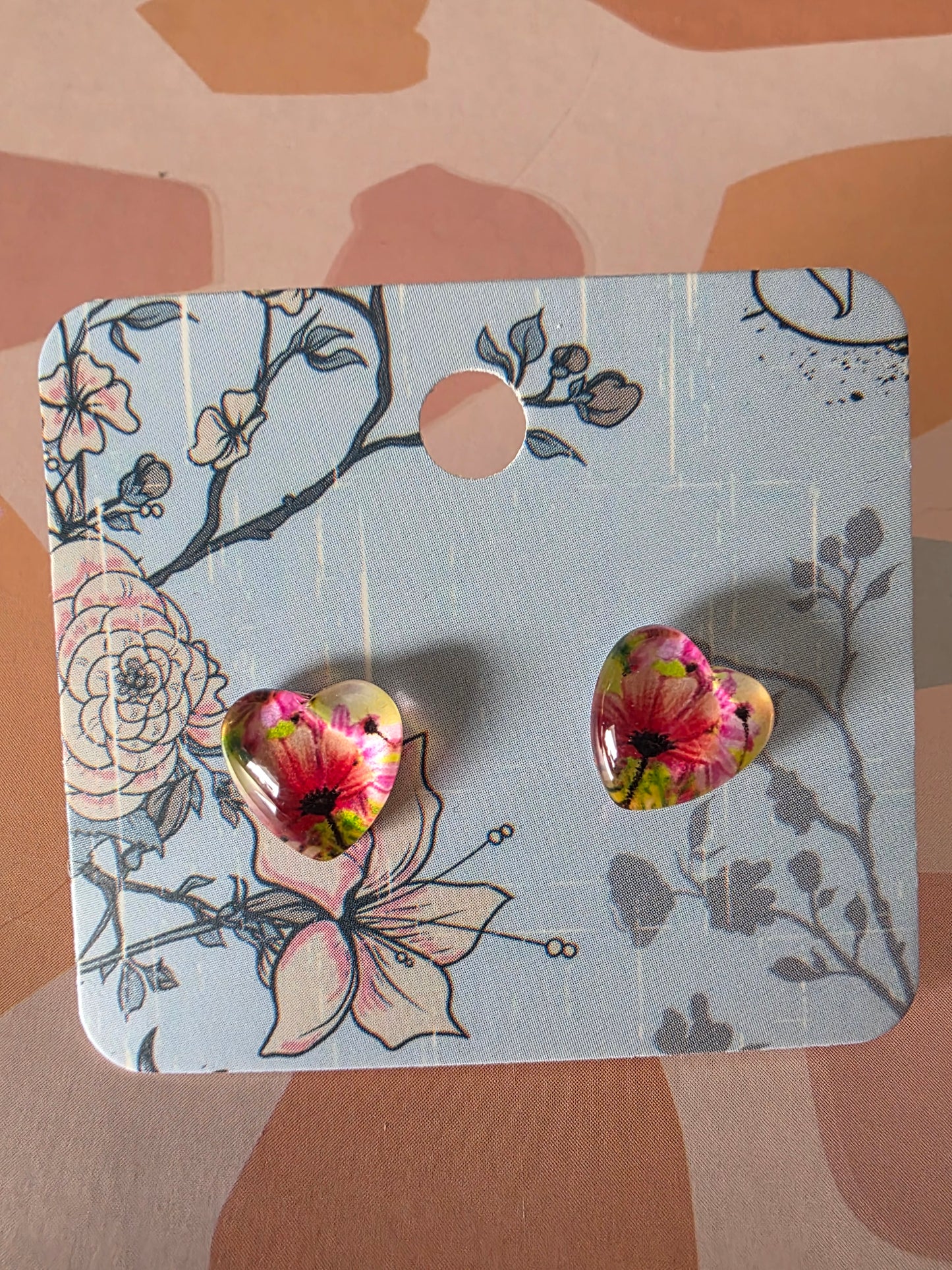 Small heart studs