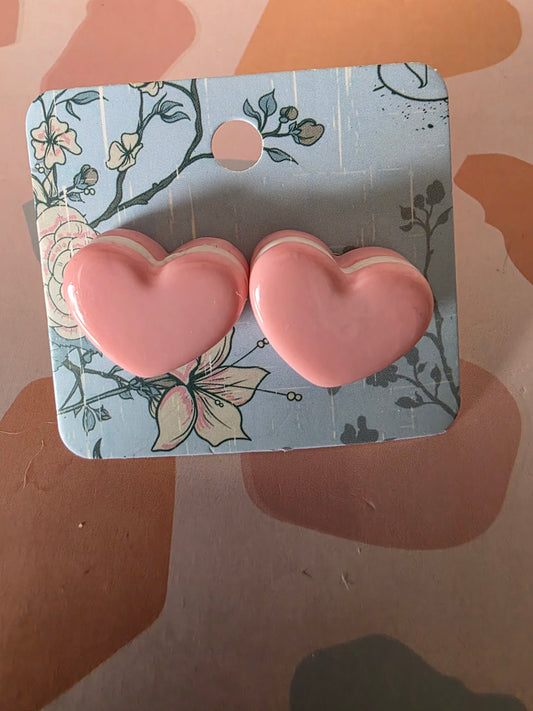 Large pink studs