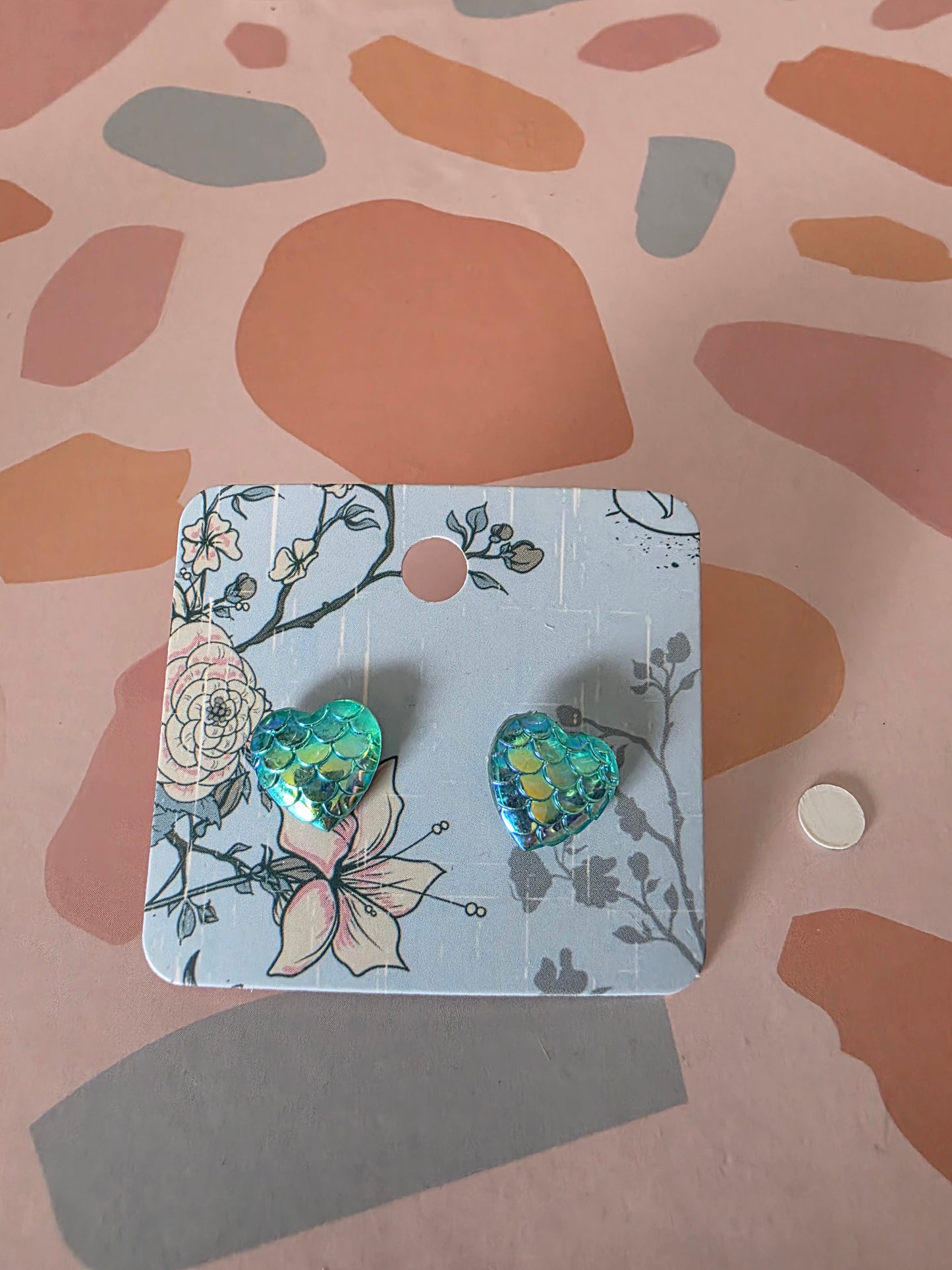 Small heart studs