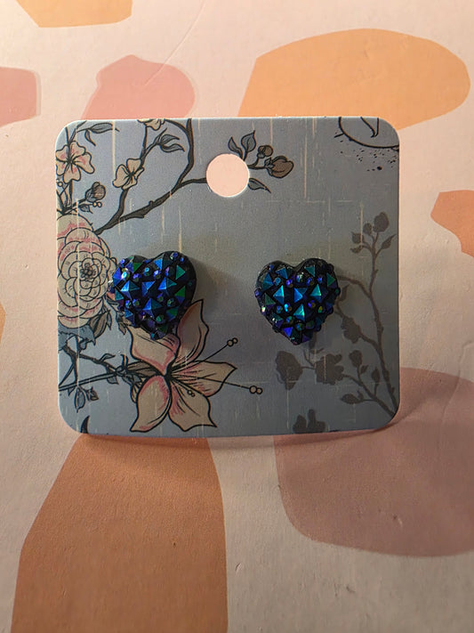Heart studs