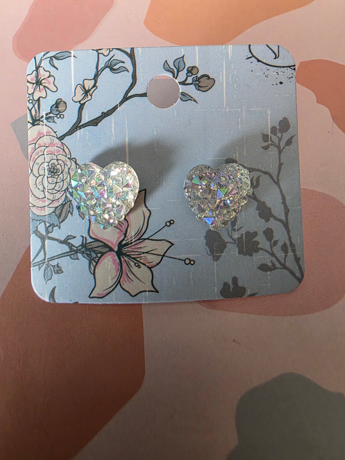 Small heart studs