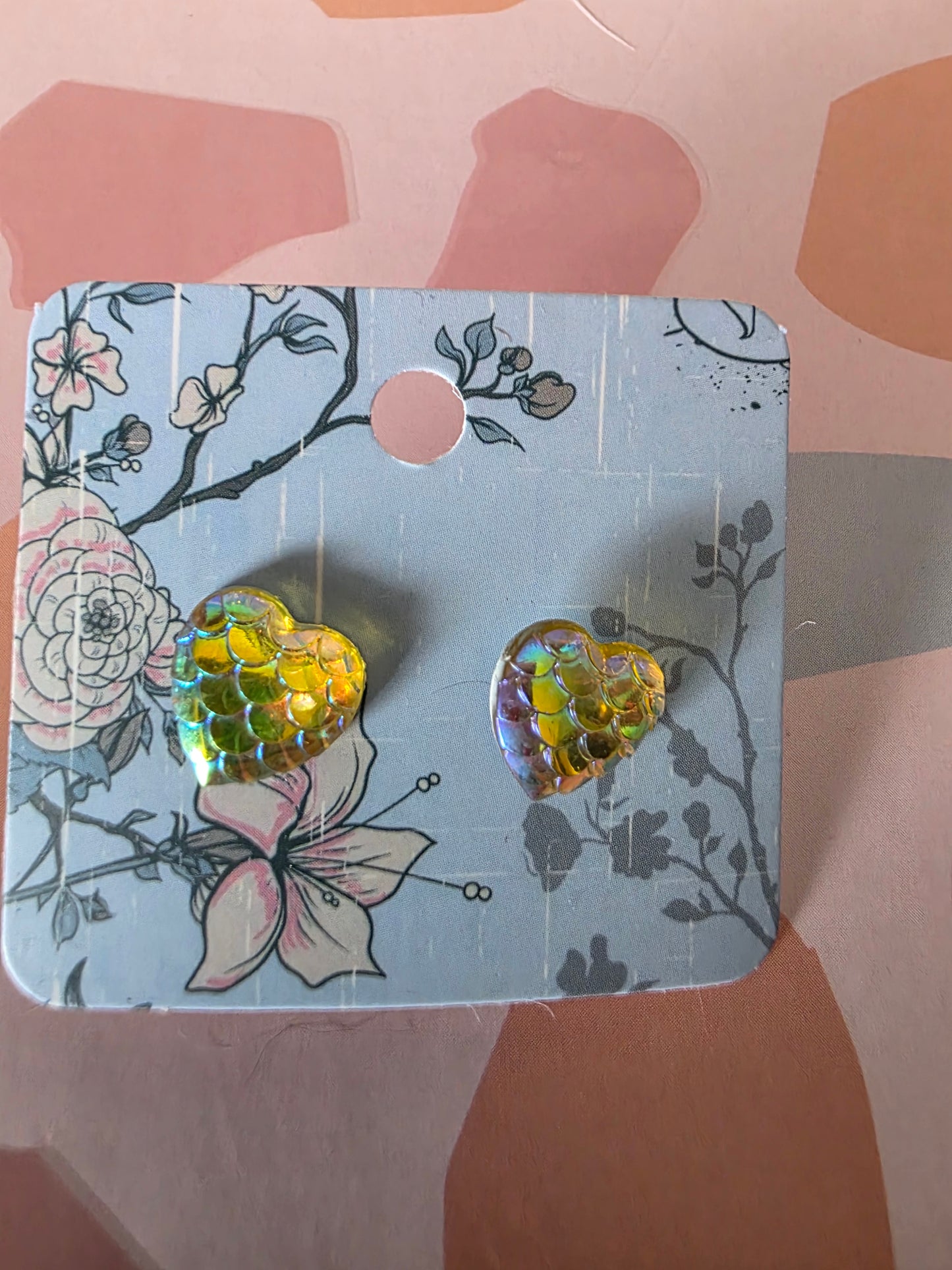 Small heart studs