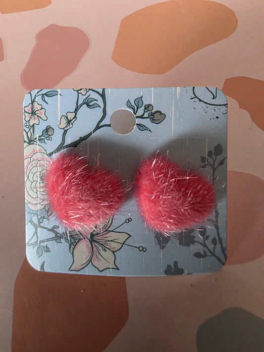 Medium fuzzy hearts