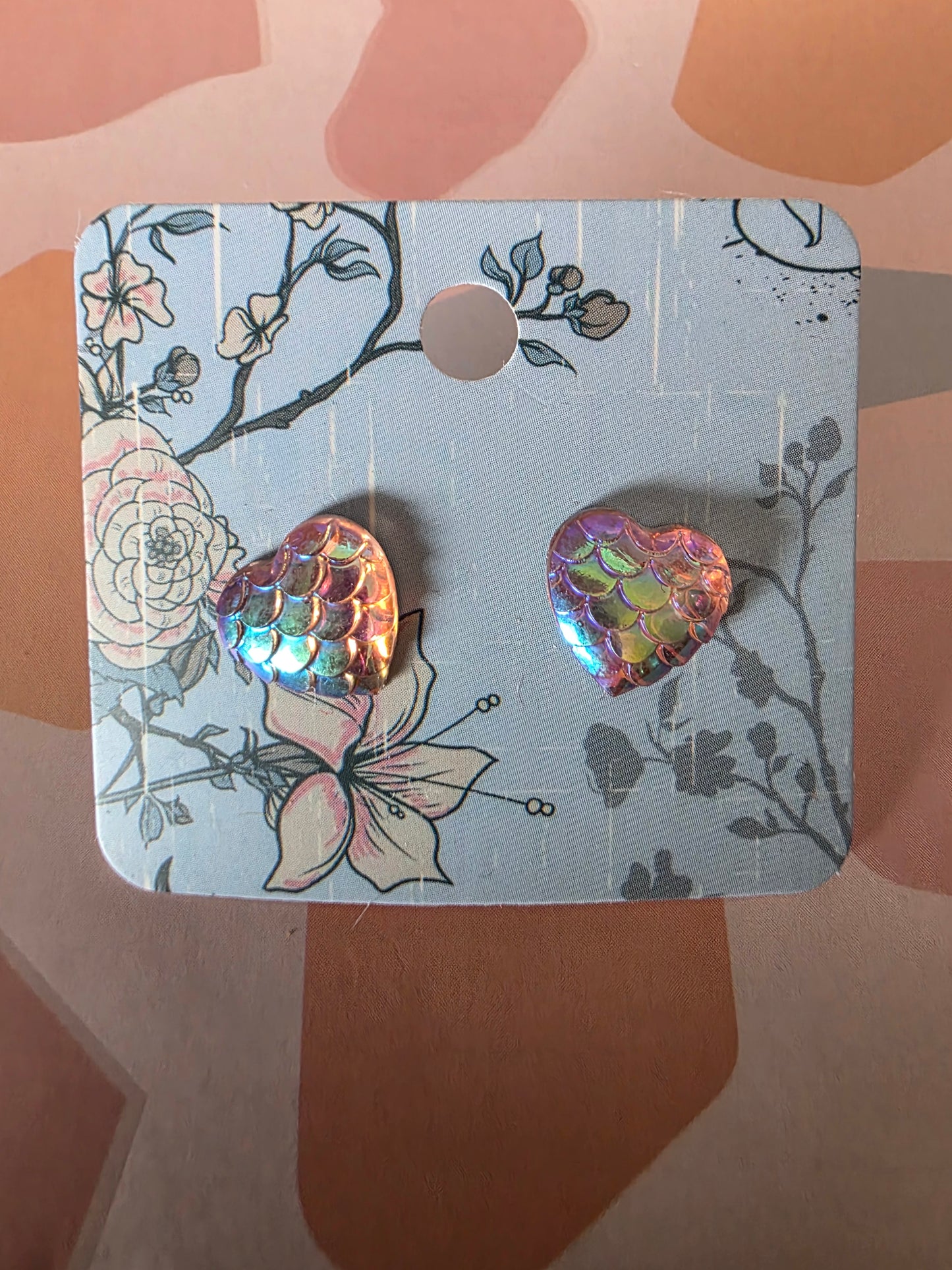 Small heart studs