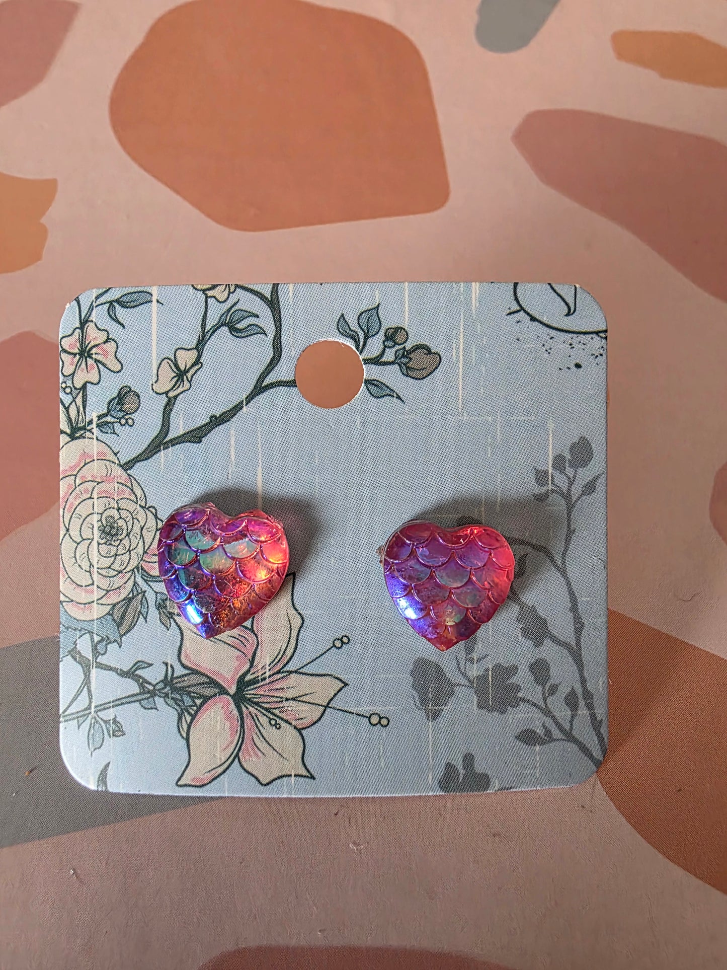 Small heart studs