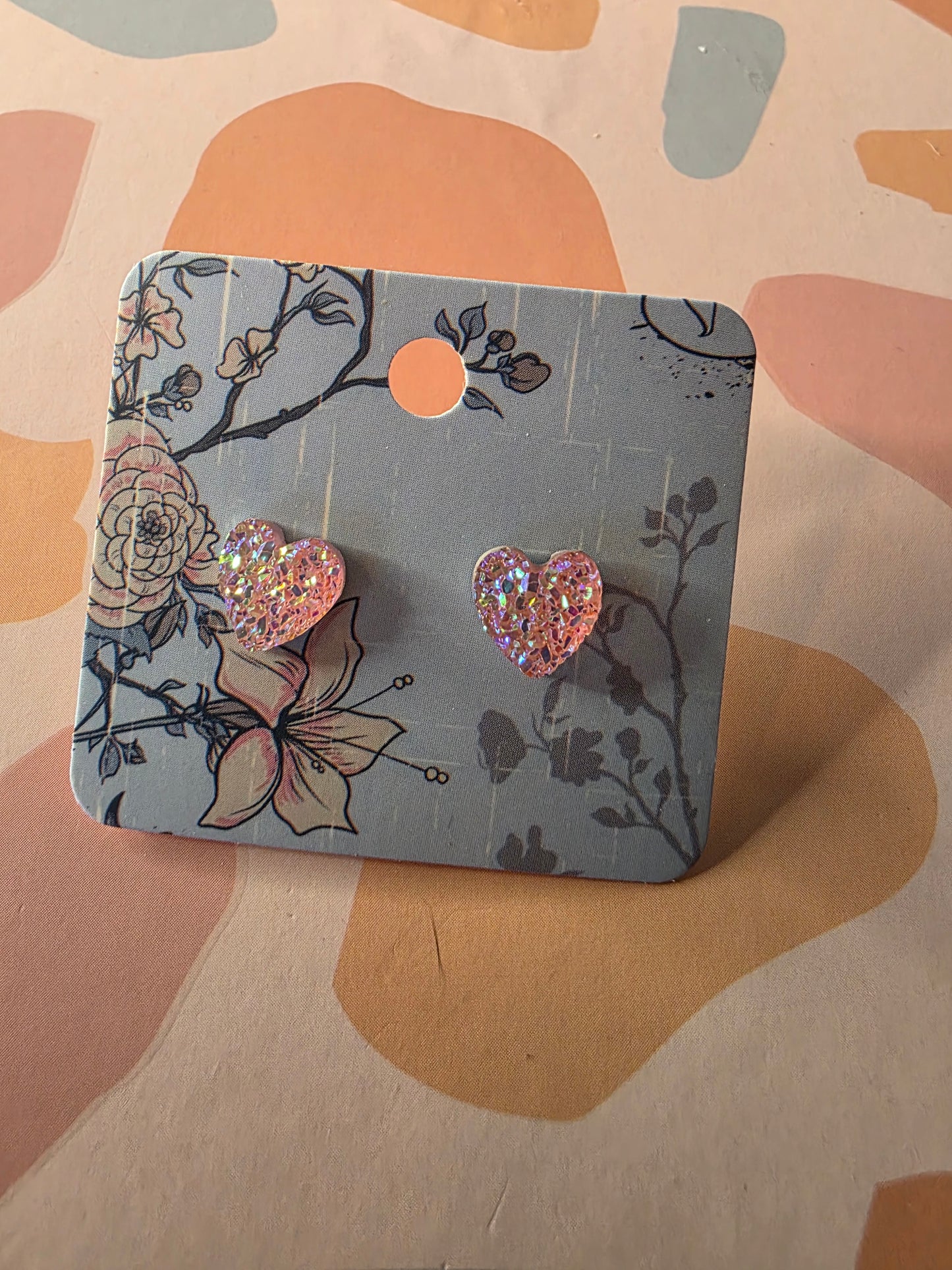 Small heart studs