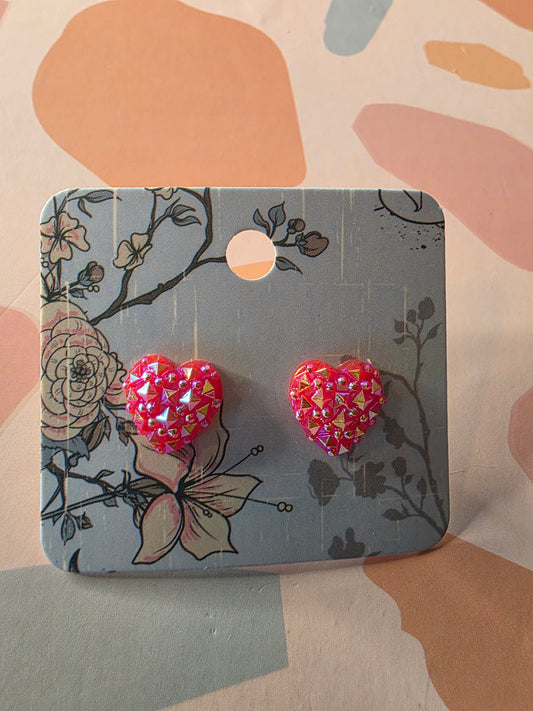 Heart studs