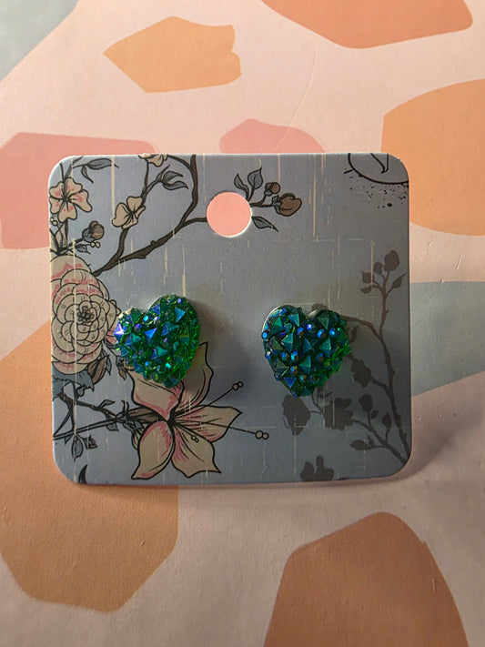 Heart studs