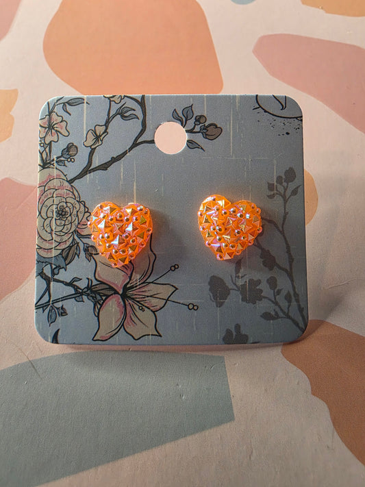 Heart studs