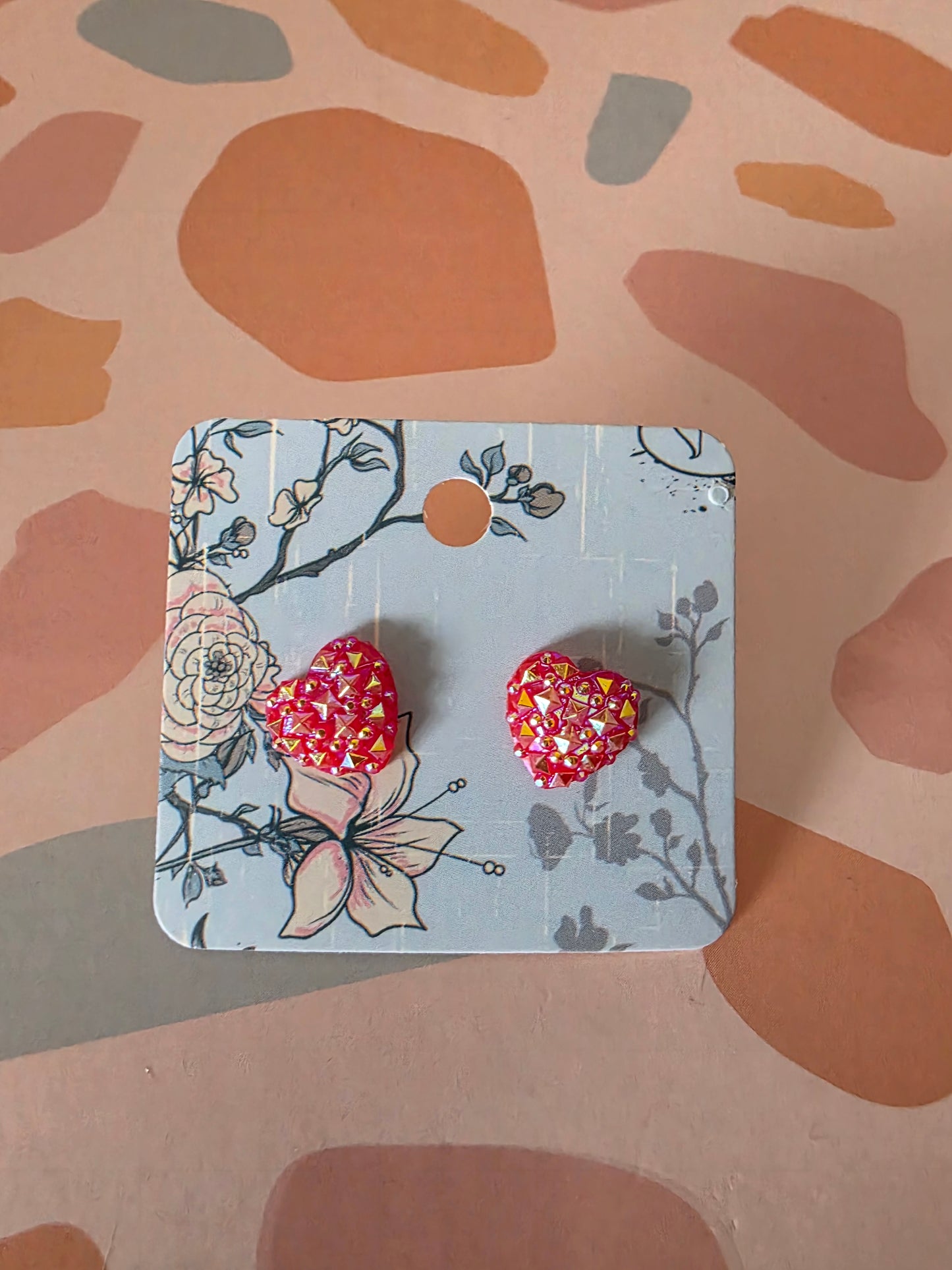 Small heart studs