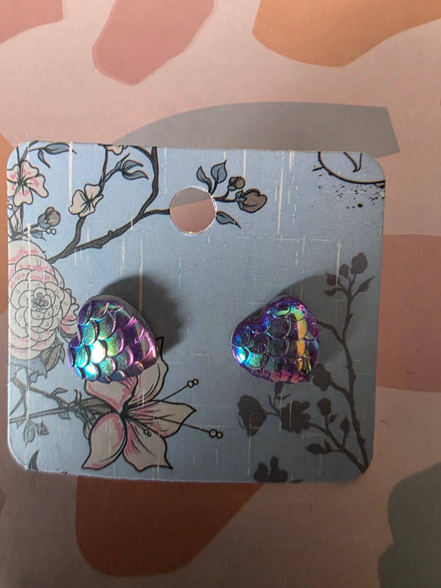 Small heart studs