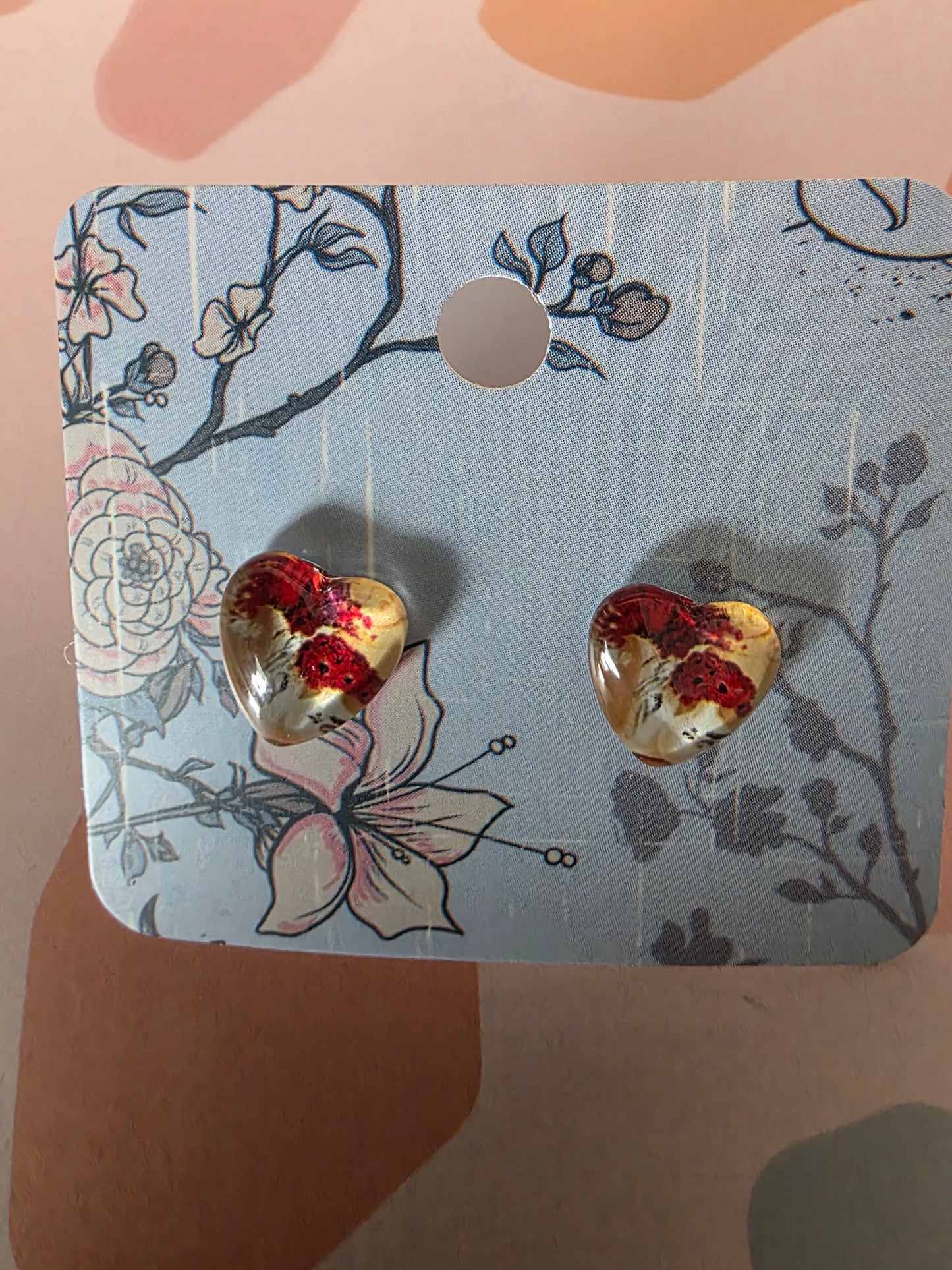 Small heart studs