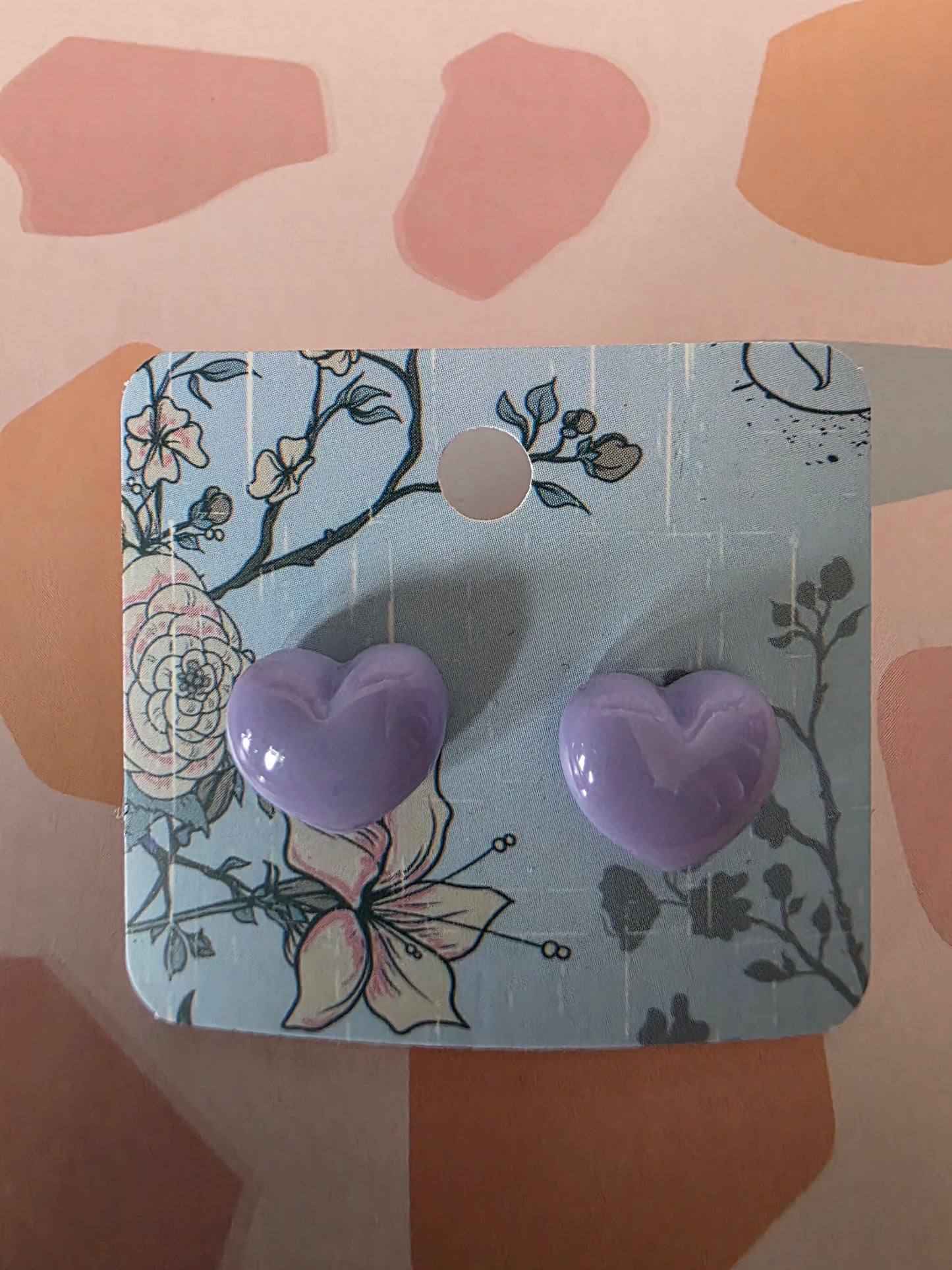 Medium heart studs
