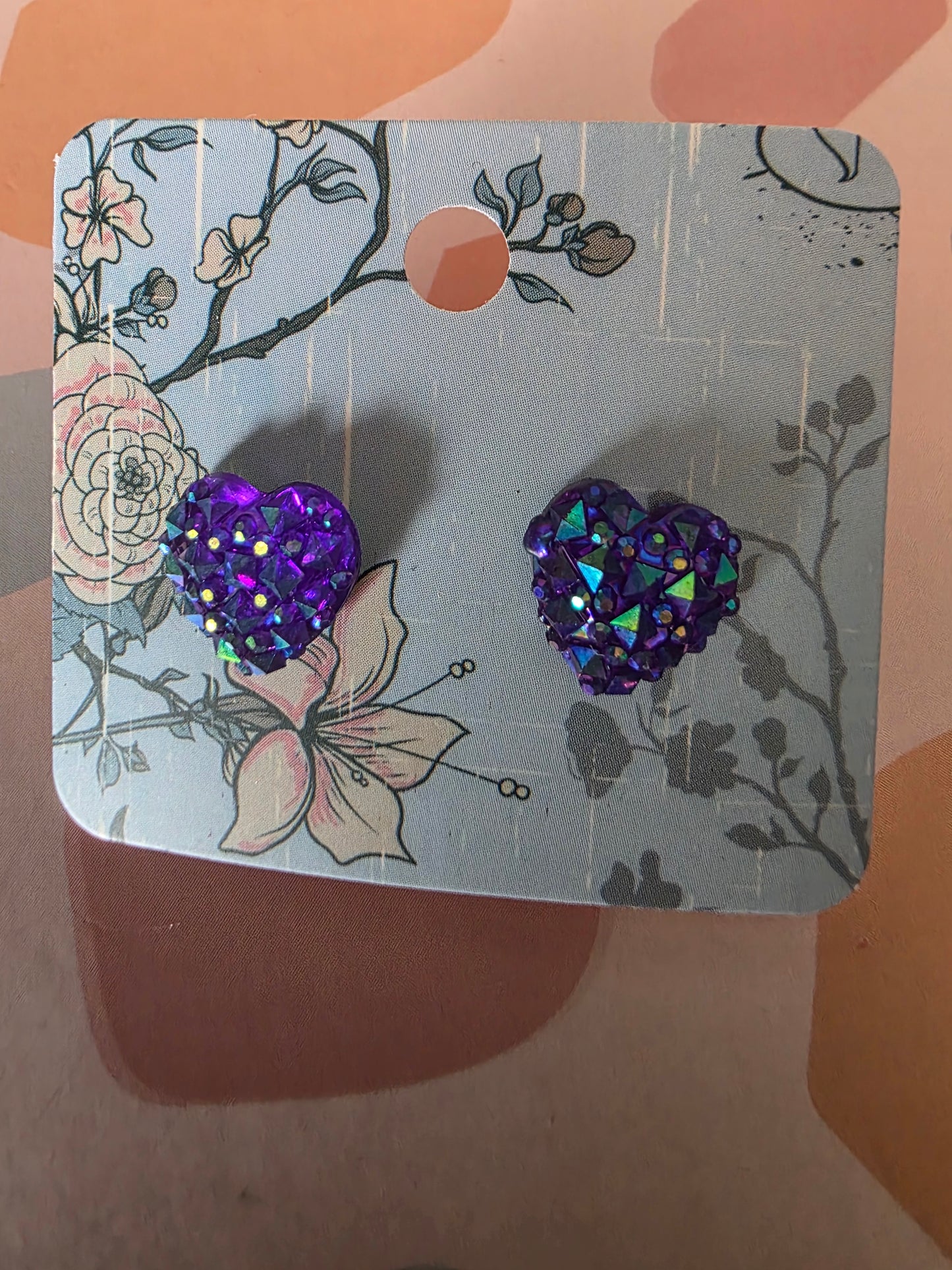 Small heart studs