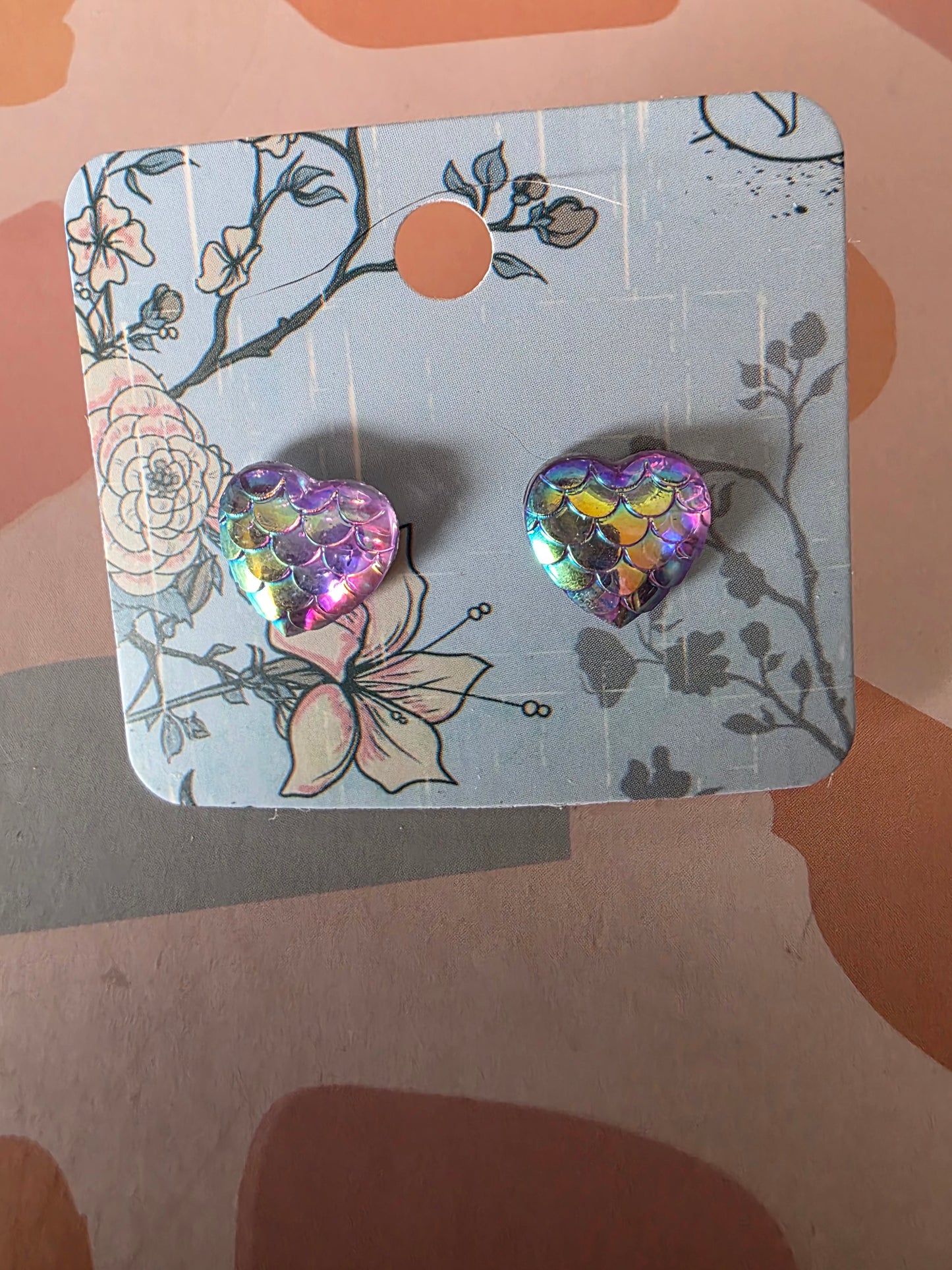 Small heart studs