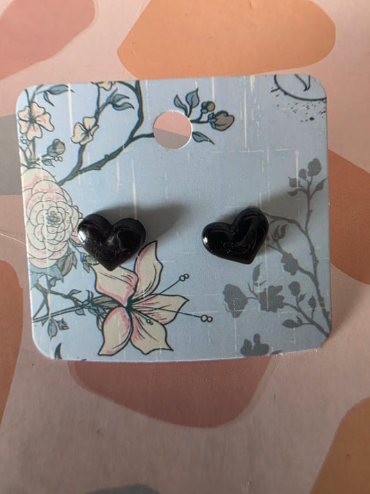 Small heart studs