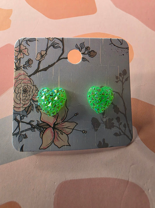 Heart studs