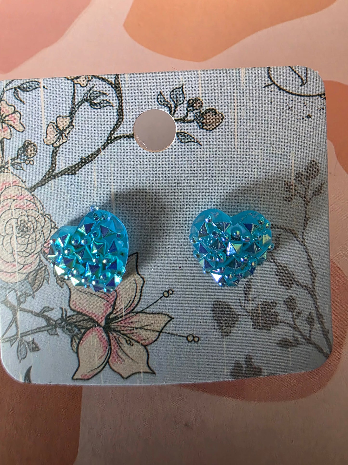 Small heart studs