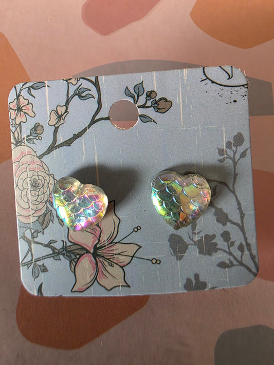 Small heart studs