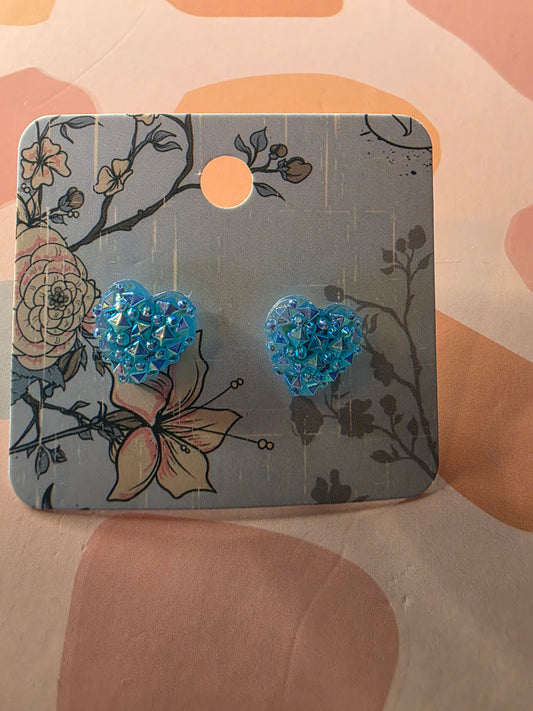 Heart studs