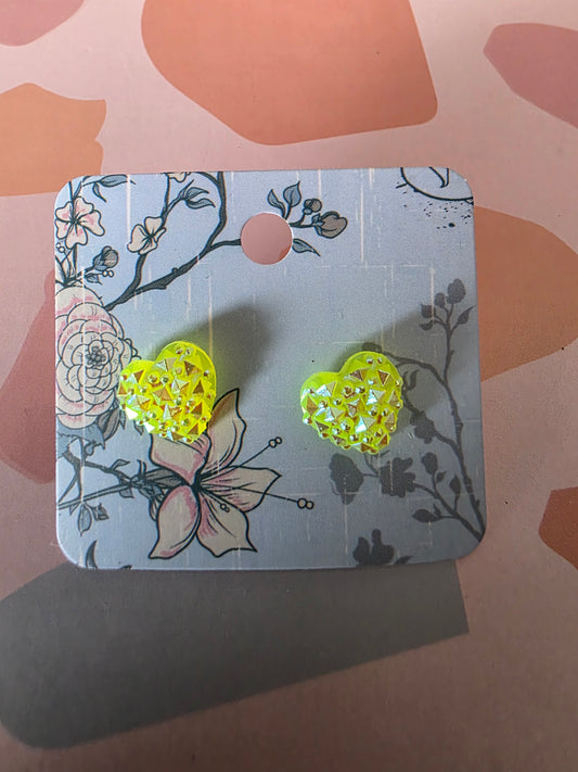 Small heart studs