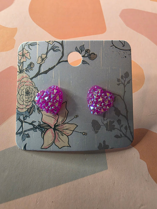 Heart studs