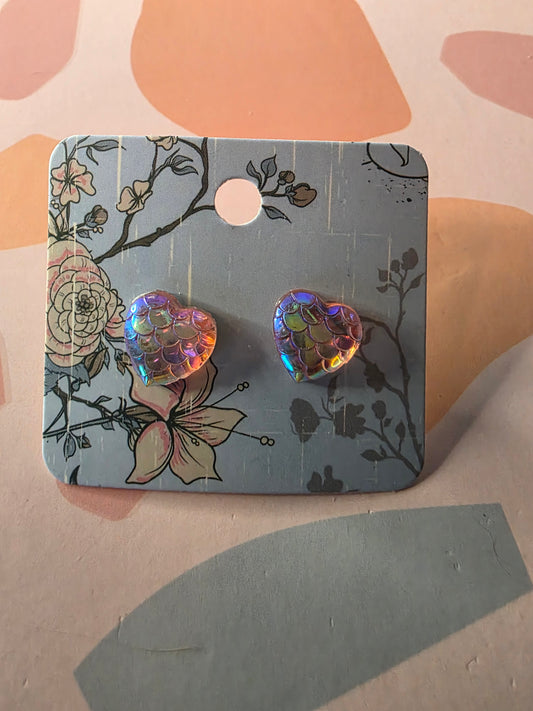 Heart studs