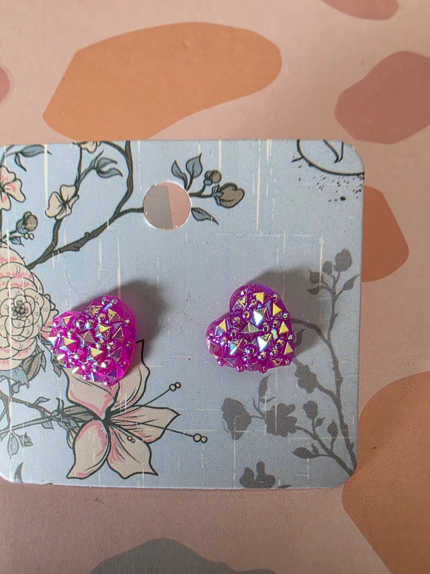 Small heart studs