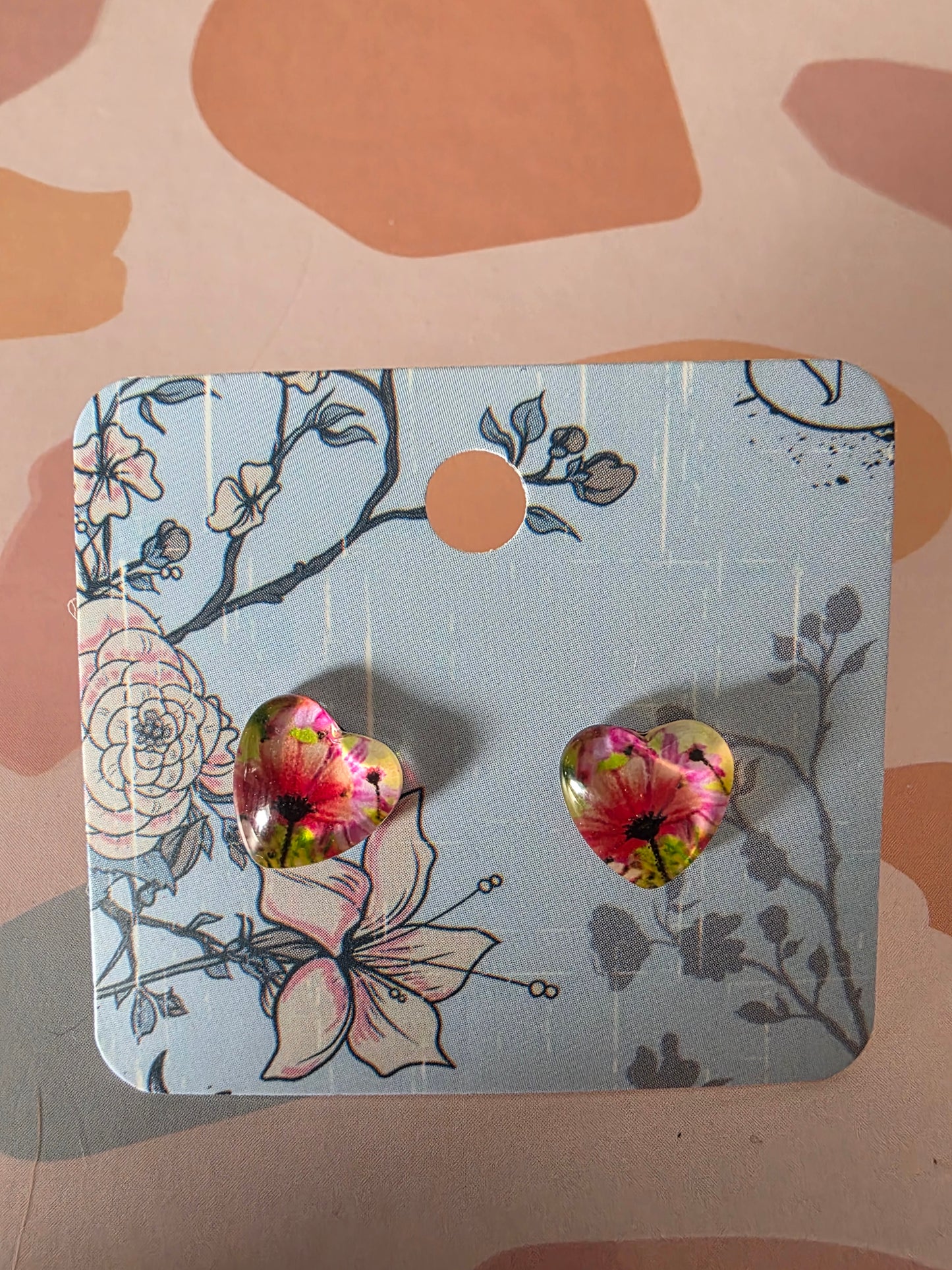 Small heart studs