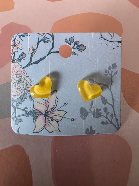 Small heart studs