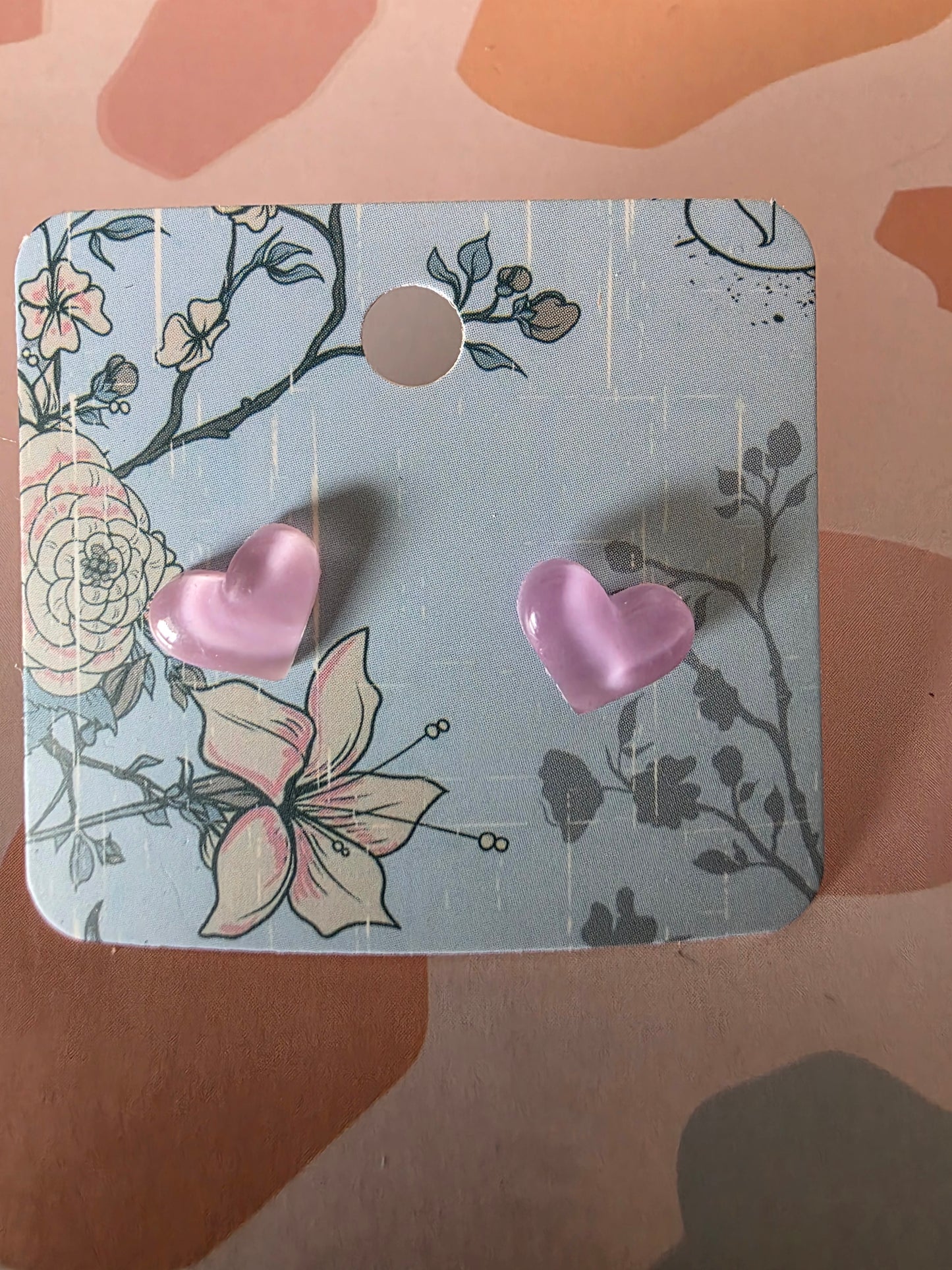 Small heart studs