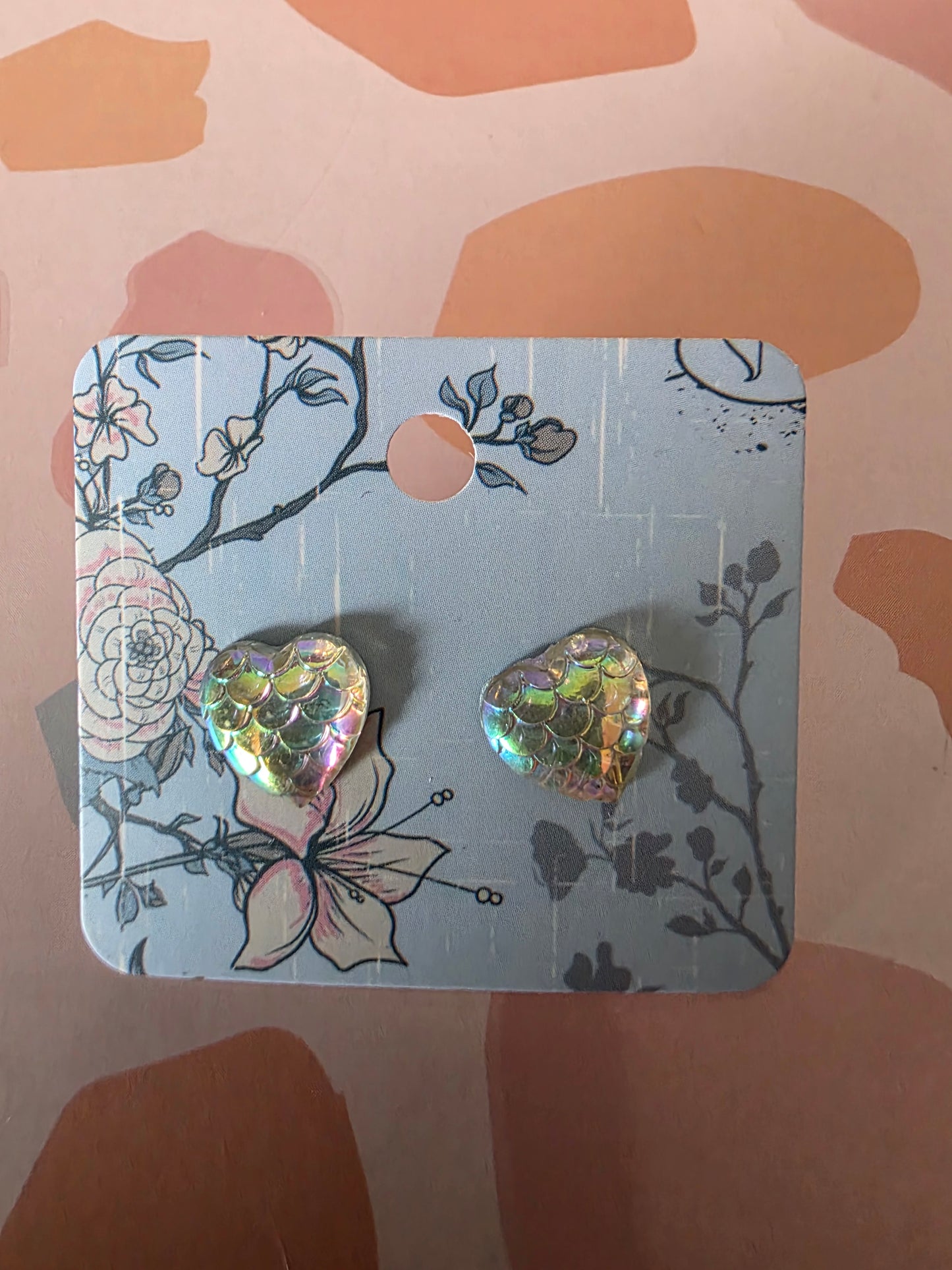 Small heart studs