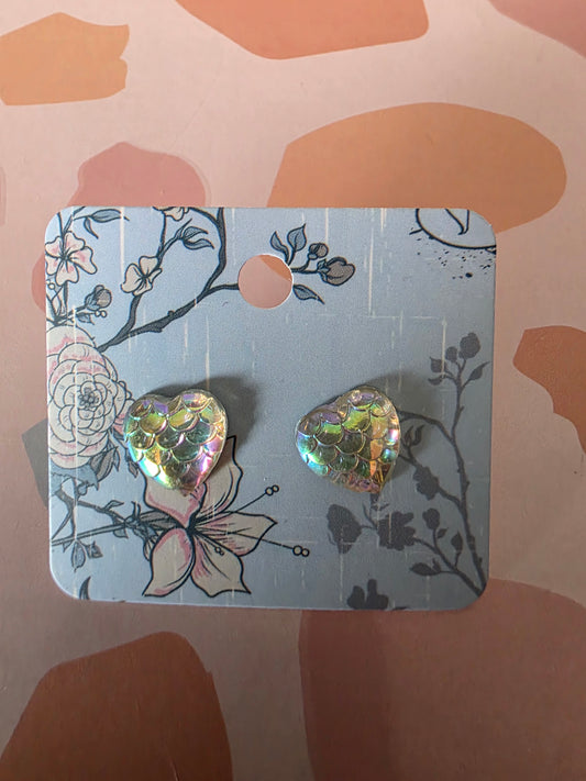 Small heart studs
